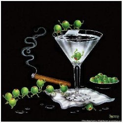 Martini Limbo by Michael Godard